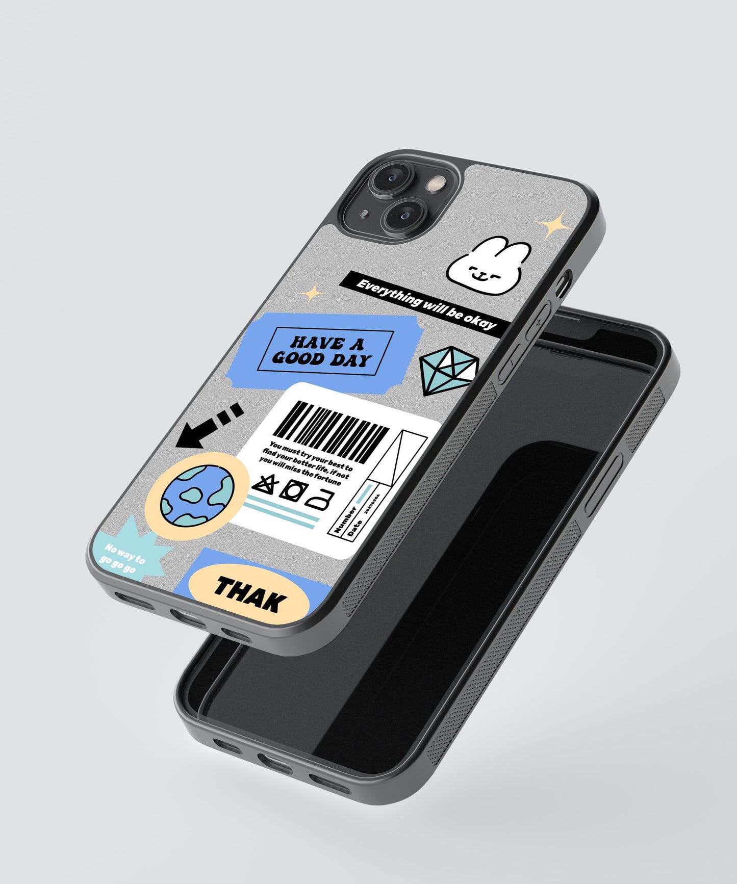 Affirmations Y2K glossy Phone Case Cover