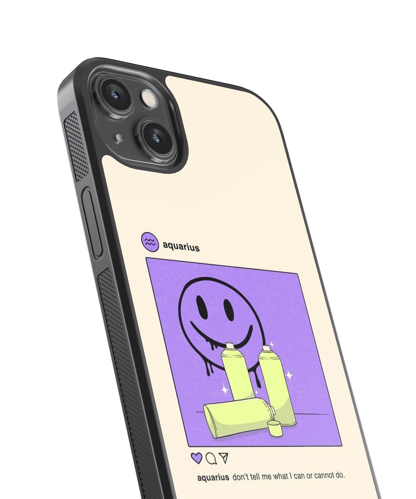 Aquarius Quirky Aesthetic Zodiac Sign glossy Phone Case Cover