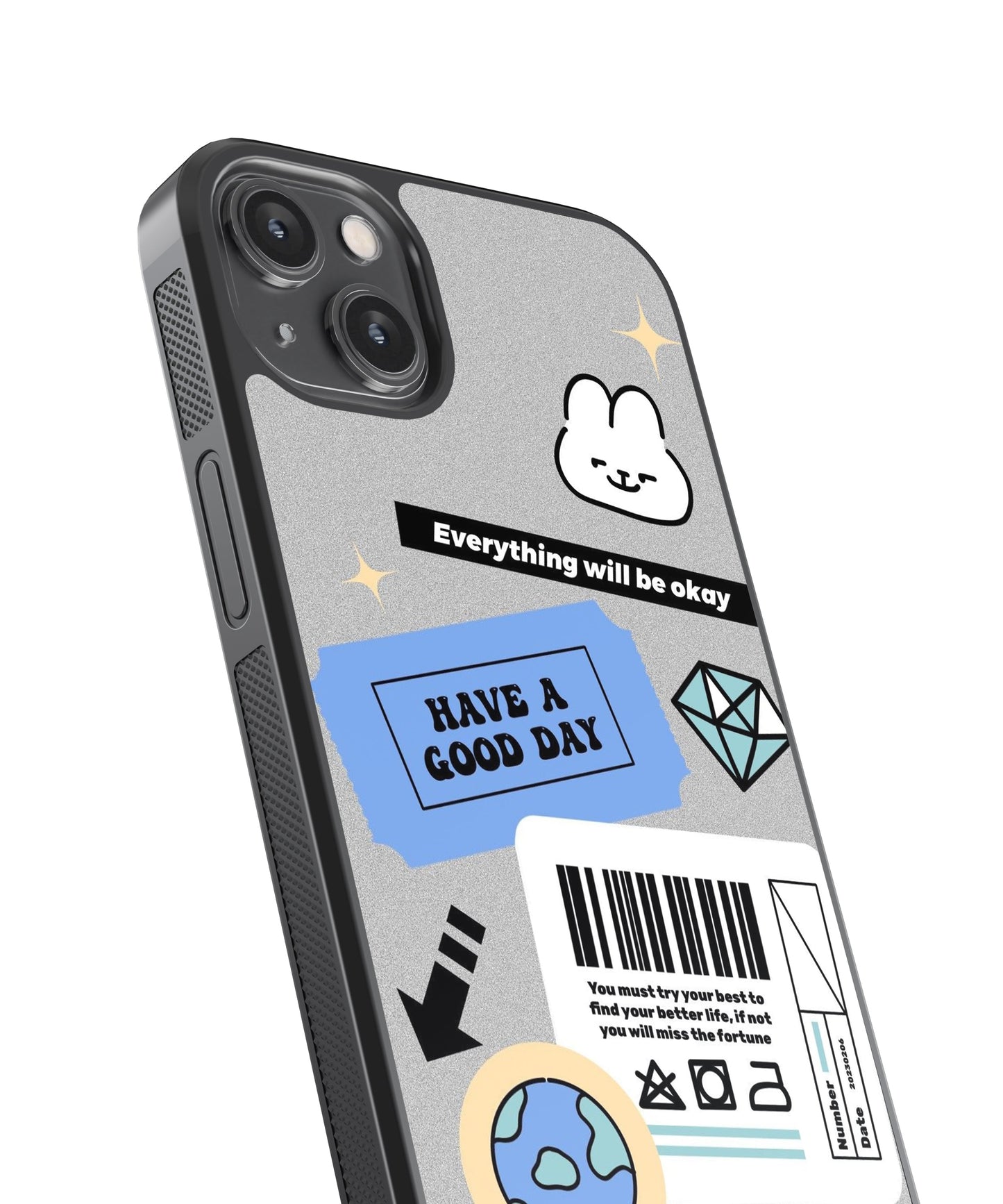 Affirmations Y2K glossy Phone Case Cover