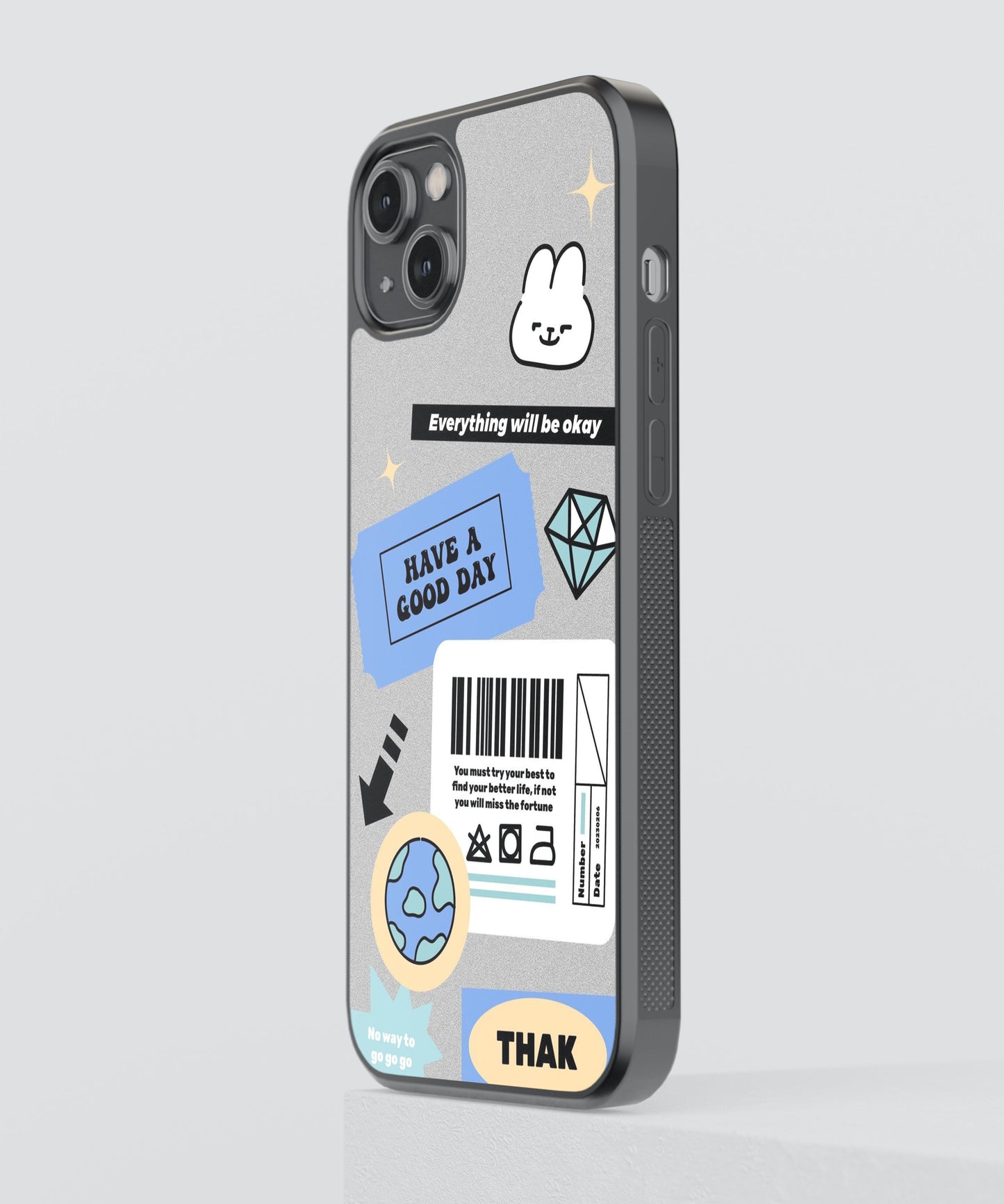 Affirmations Y2K glossy Phone Case Cover