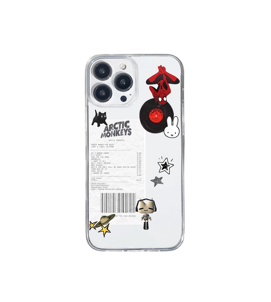 Arctic Monkeys Spider-Man Aesthetic Silicone Clear Case