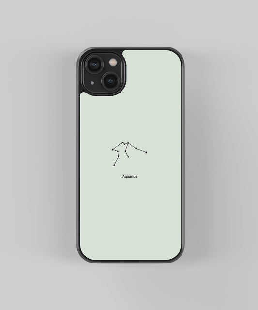 Aquarius Zodiac Sign glossy Phone Case Cover