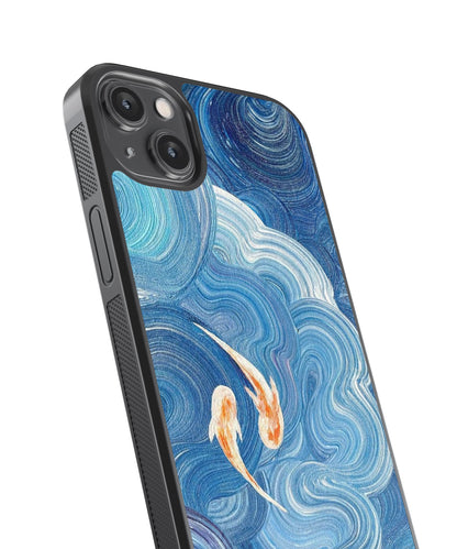 Yin Yang Fishes Abstract glossy Phone Case Cover